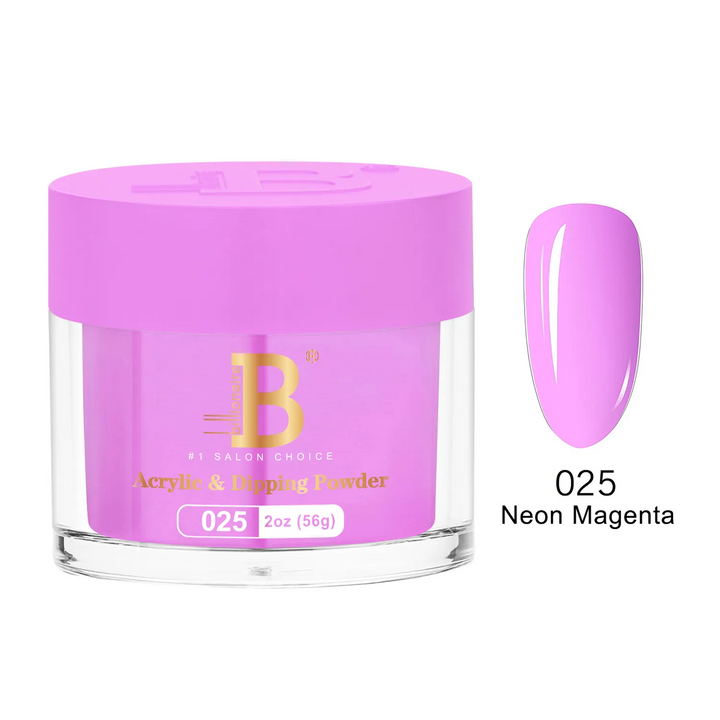 Billionaire Dip Acrylic Powder - Imperial Collection - Neon Magenta (025)