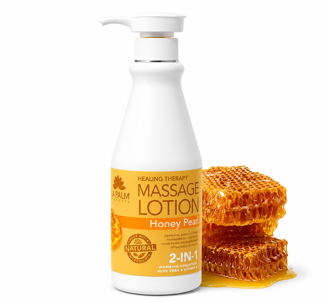 La Palm 2-in-1 Massage Lotion with Collagen | Salon & Spa Formula
