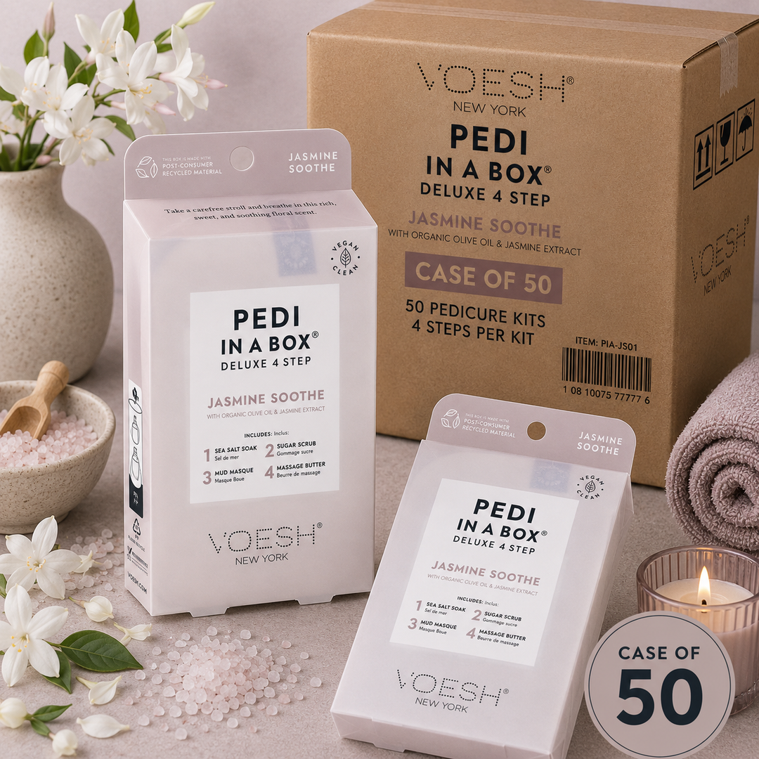 Voesh Pedi in a Box 4 Step | Disposable Spa Pedicure Kit