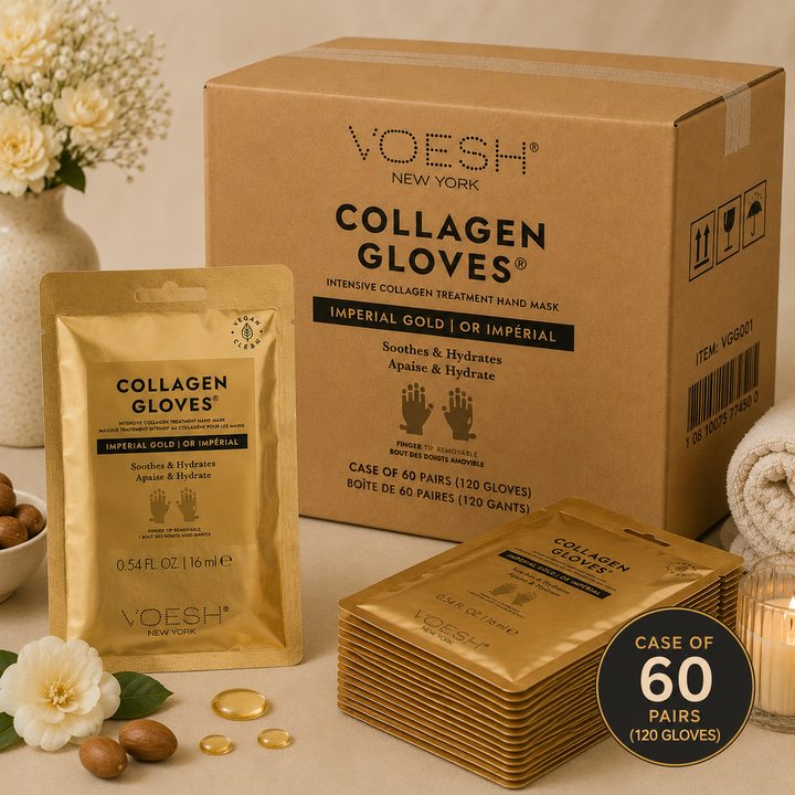 Voesh Collagen Spa Manicure Gloves | Imperial Gold, Noble Diamond