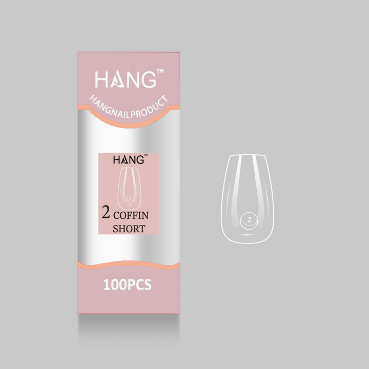 Hang Nail Products - Premium Tip Refill (Coffin Short) - 100 pcs.