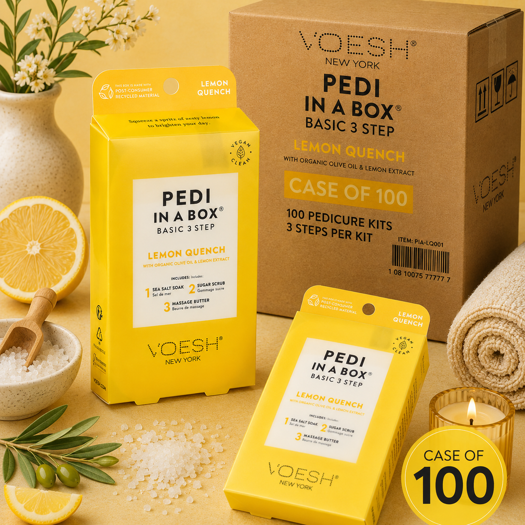 Voesh Pedi in a Box 3 Step | Disposable Spa Pedicure Kit