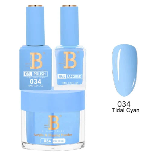 Billionaire Trio Matching Set - Imperial Collection - Tidal Cyan (034)