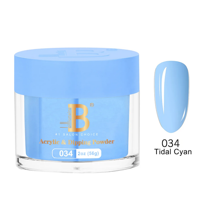 Billionaire Dip Acrylic Powder - Imperial Collection - Tidal Cyan (034)