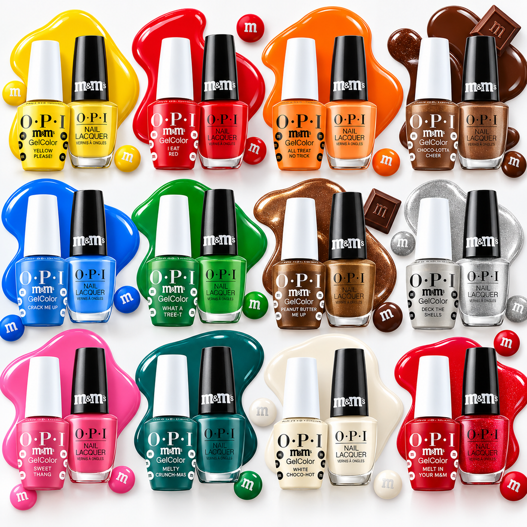 OPI x M&M's Gel and Nail Polish Matching Duo Collection | 24 Pieces