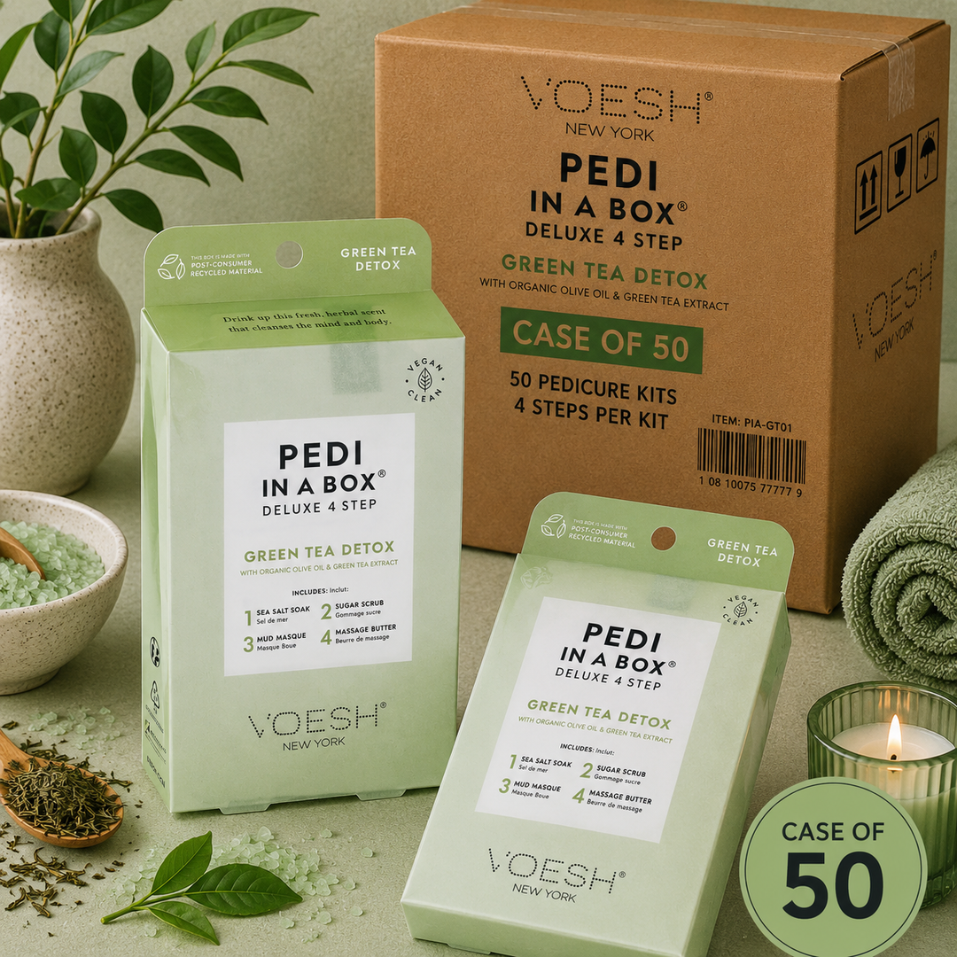 Voesh Pedi in a Box 4 Step | Disposable Spa Pedicure Kit