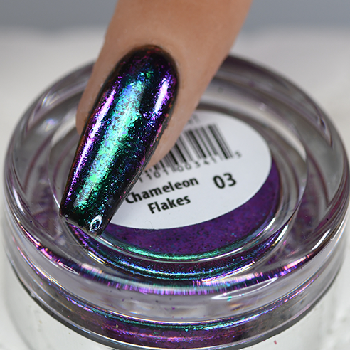 Cre8tion Nail Art Effect Flakes 0.5g - Chameleon Flakes C03