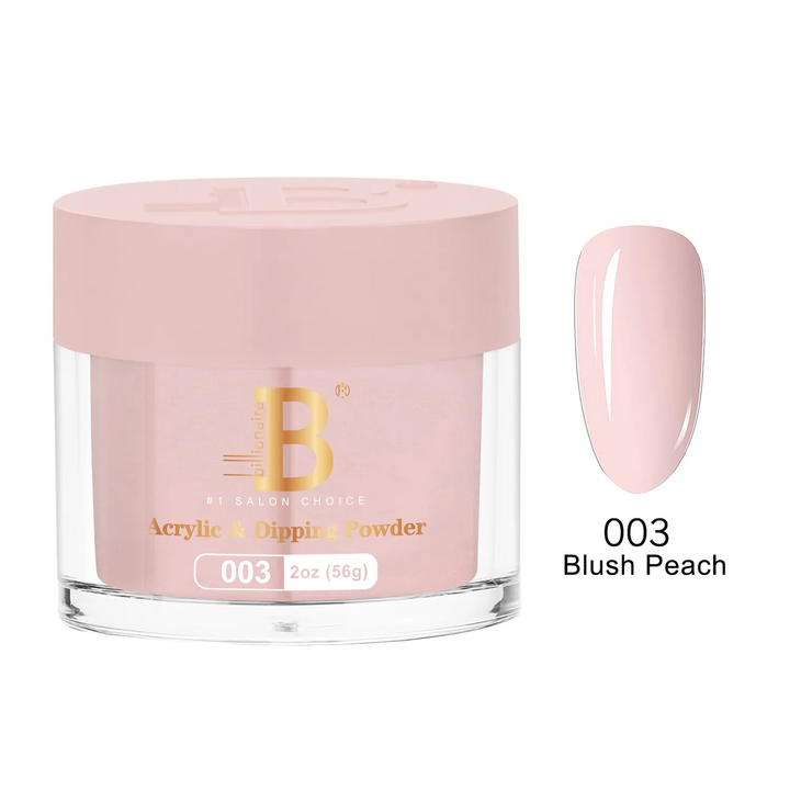 Billionaire Dip Acrylic Powder - Imperial Collection - Blush Peach (003)