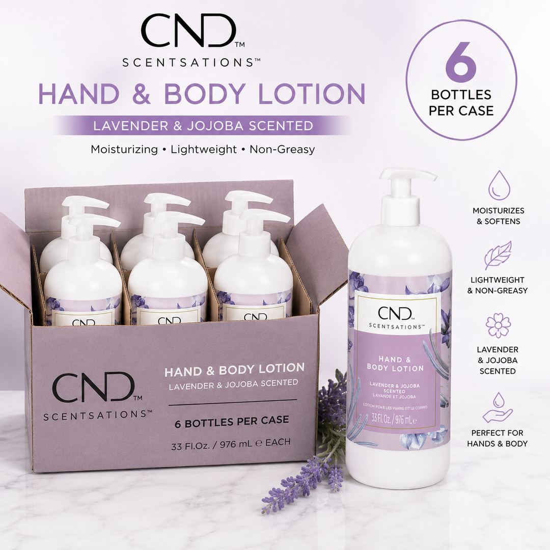CND Scentsations Hand & Body Lotion 33oz | Lavender & Jojoba, Mango & Coconut & Tangerine & Lemongrass