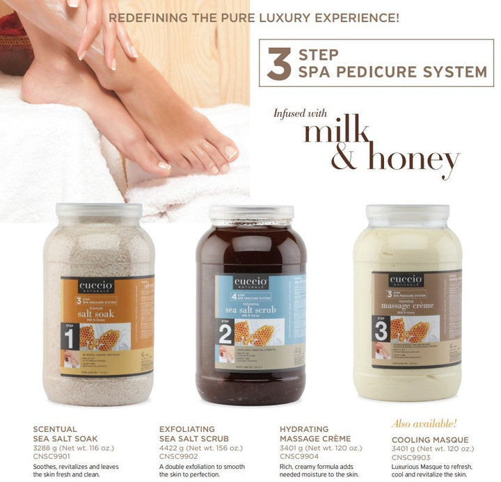 Cuccio Naturale - Milk & Honey Massage Creme (26 oz. or 120 oz.)