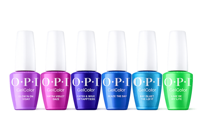 OPI GelColor "Trip To The Brite Side" Summer 2026 Collection - ADD-ON Kit #1 (6 Shades)