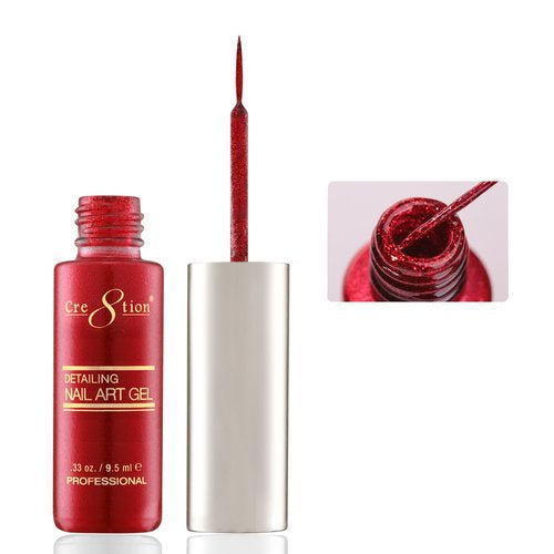 Cre8tion Detailing Nail Art Gel Liner - 43 Christmas Red