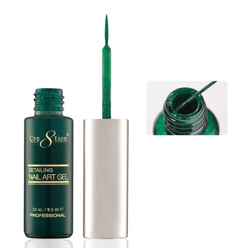 Cre8tion Detailing Nail Art Gel Liner - 45 Christmas Green