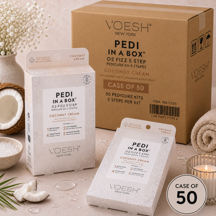 Voesh Pedi in a Box 5 Step | Disposable Spa Pedicure Kit