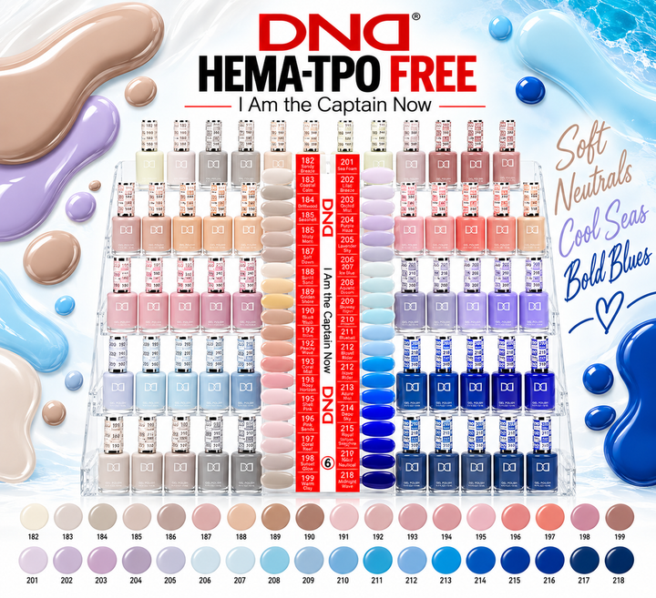 DND HEMA & TPO FREE Gel and Polish Matching Duo Full Collection | 290 Colors