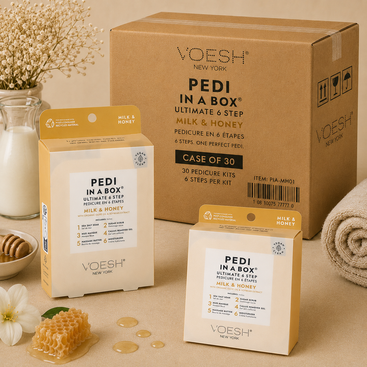Voesh Pedi in a Box 6 Step | Disposable Spa Pedicure Kit