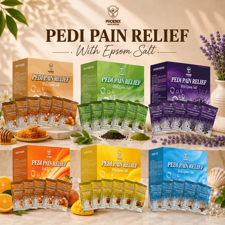 Phoenix Pedi Pain Relief Pedicure Kit + Bonus Kit, Liner, Candle | Case or Single