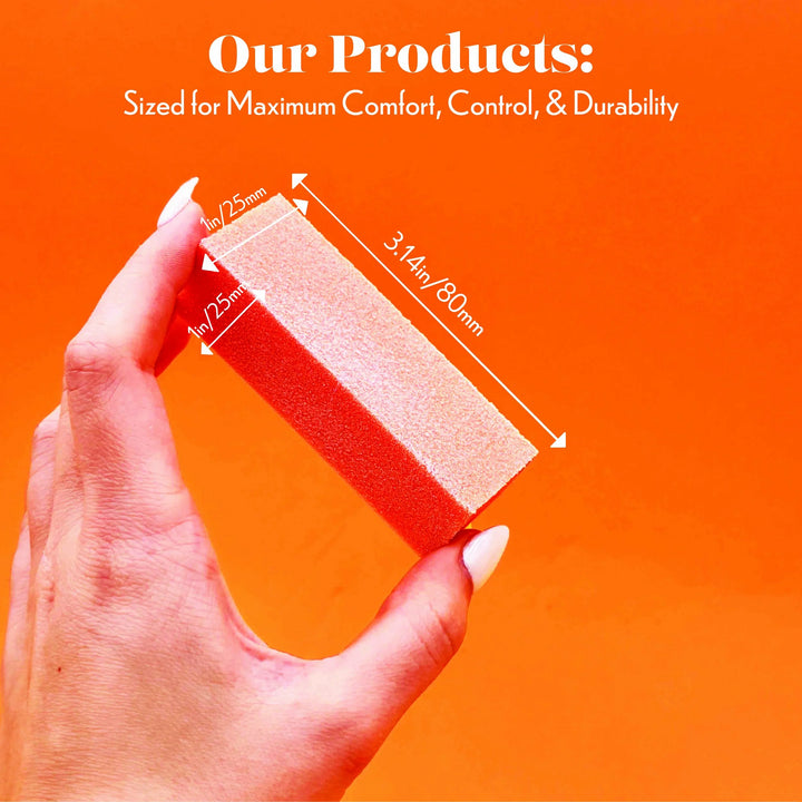 Buff Bloom 3-Way Buffers - Orange & White 080/080 (500 pieces)