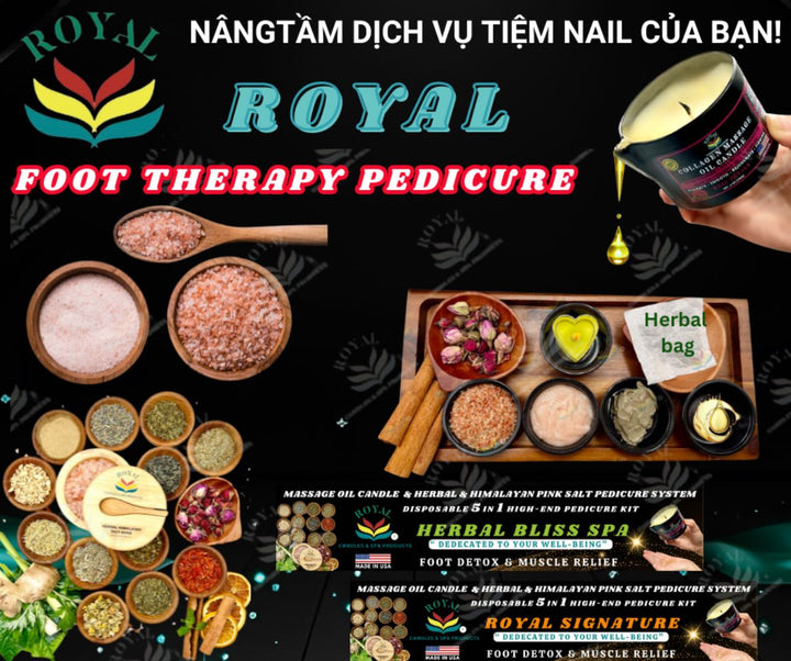 Royal 5-in-1 Foot Therapy Pedicure Kit – Royal Signature | Herbal Bliss