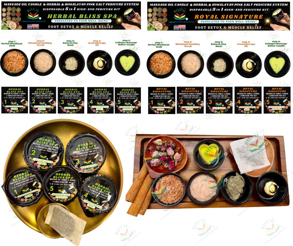 Royal 5-in-1 Foot Therapy Pedicure Kit – Royal Signature | Herbal Bliss