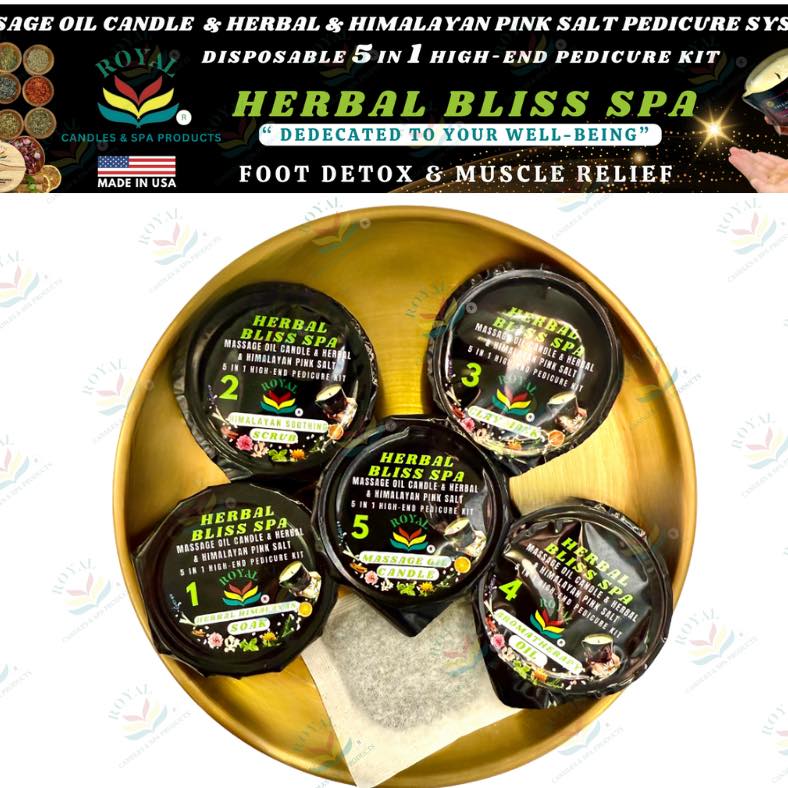 Royal 5-in-1 Foot Therapy Pedicure Kit – Royal Signature | Herbal Bliss