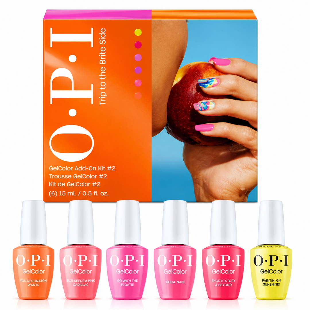 OPI GelColor "Trip To The Brite Side" Summer 2026 Collection - ADD-ON Kit #2 (6 Shades)