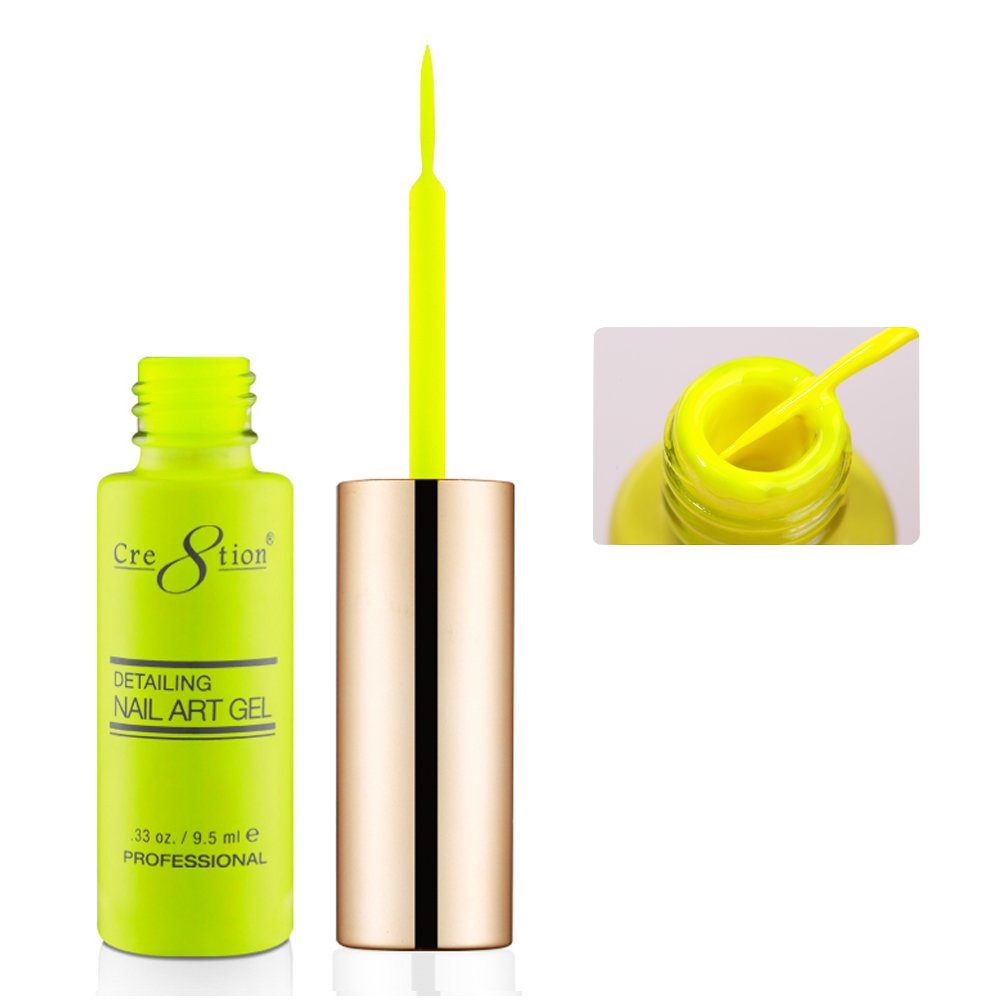 Cre8tion Detailing Nail Art Gel - Bright Collection (18 Colors)