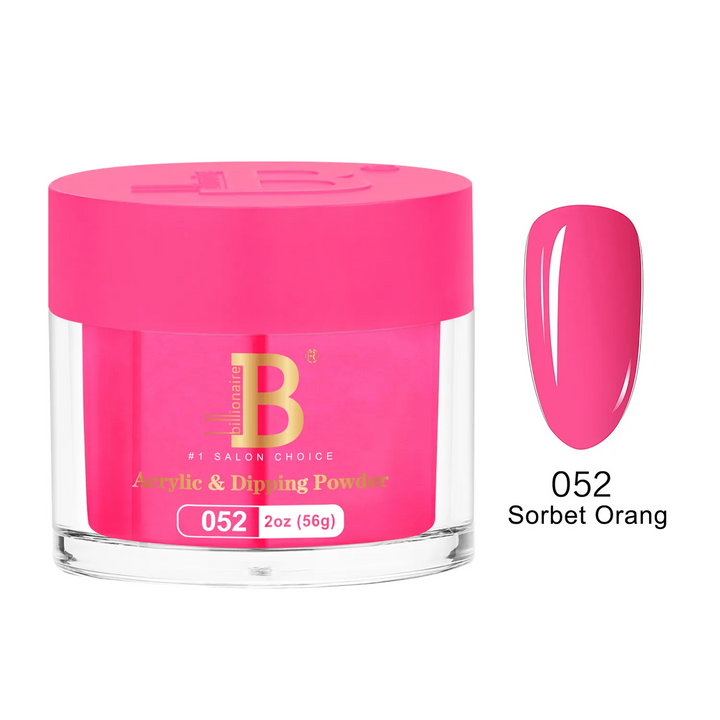 Billionaire Dip Acrylic Powder - Imperial Collection - Sorbet Orange (052)