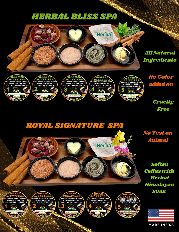 Royal 5-in-1 Foot Therapy Pedicure Kit – Royal Signature | Herbal Bliss