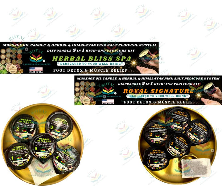 Royal 5-in-1 Foot Therapy Pedicure Kit – Royal Signature | Herbal Bliss