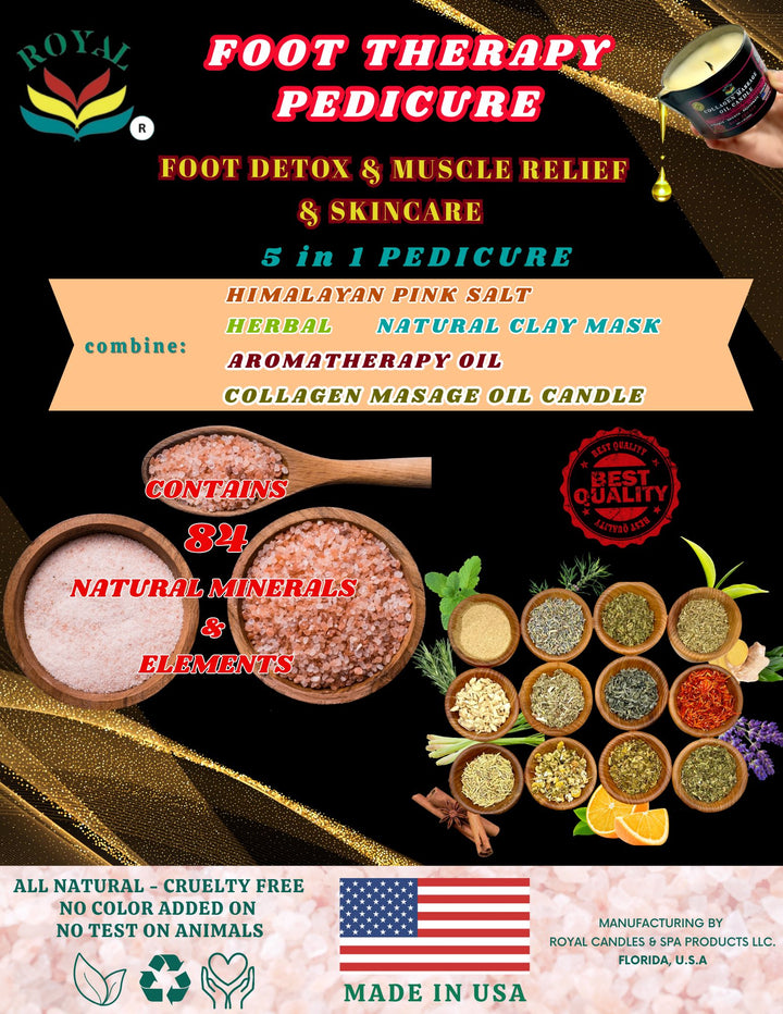 Royal 5-in-1 Foot Therapy Pedicure Kit – Royal Signature | Herbal Bliss