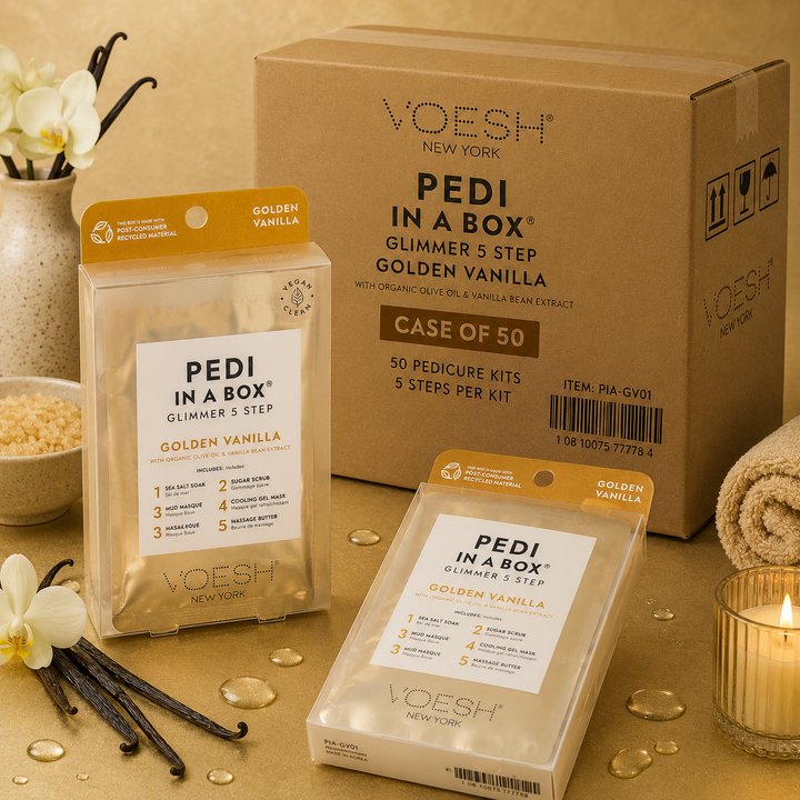 Voesh Pedi in a Box 5 Step | Disposable Spa Pedicure Kit