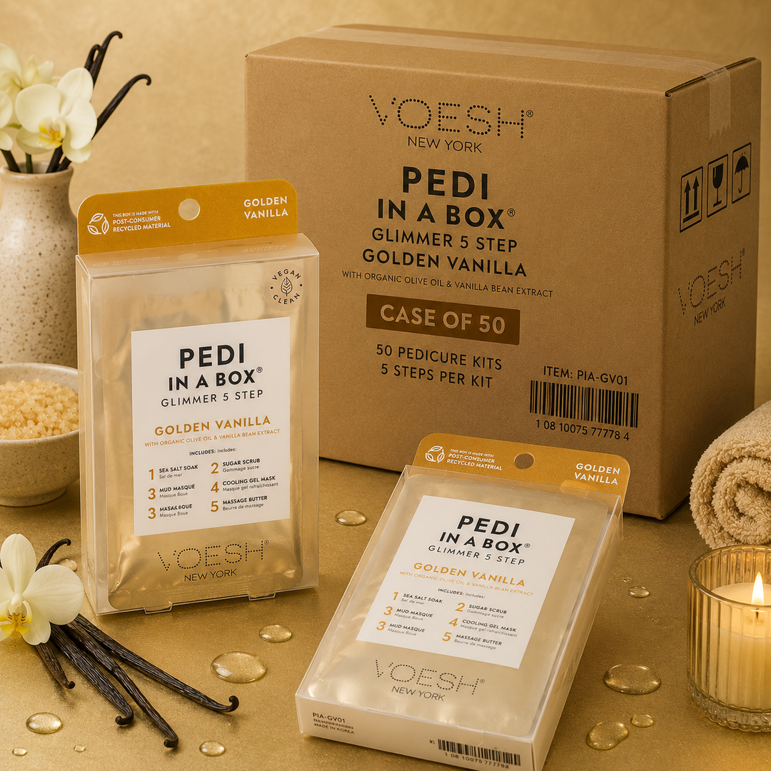 Voesh Pedi in a Box 5 Step | Disposable Spa Pedicure Kit