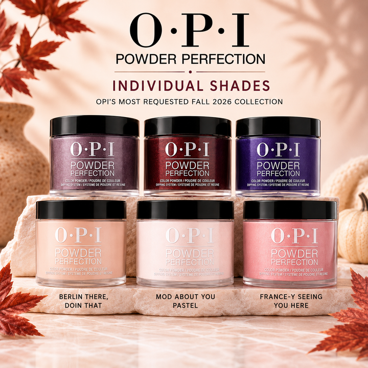 OPI Dip Powder Perfection Individual Shades | OPI's Most Requested Fall 2026 Collection