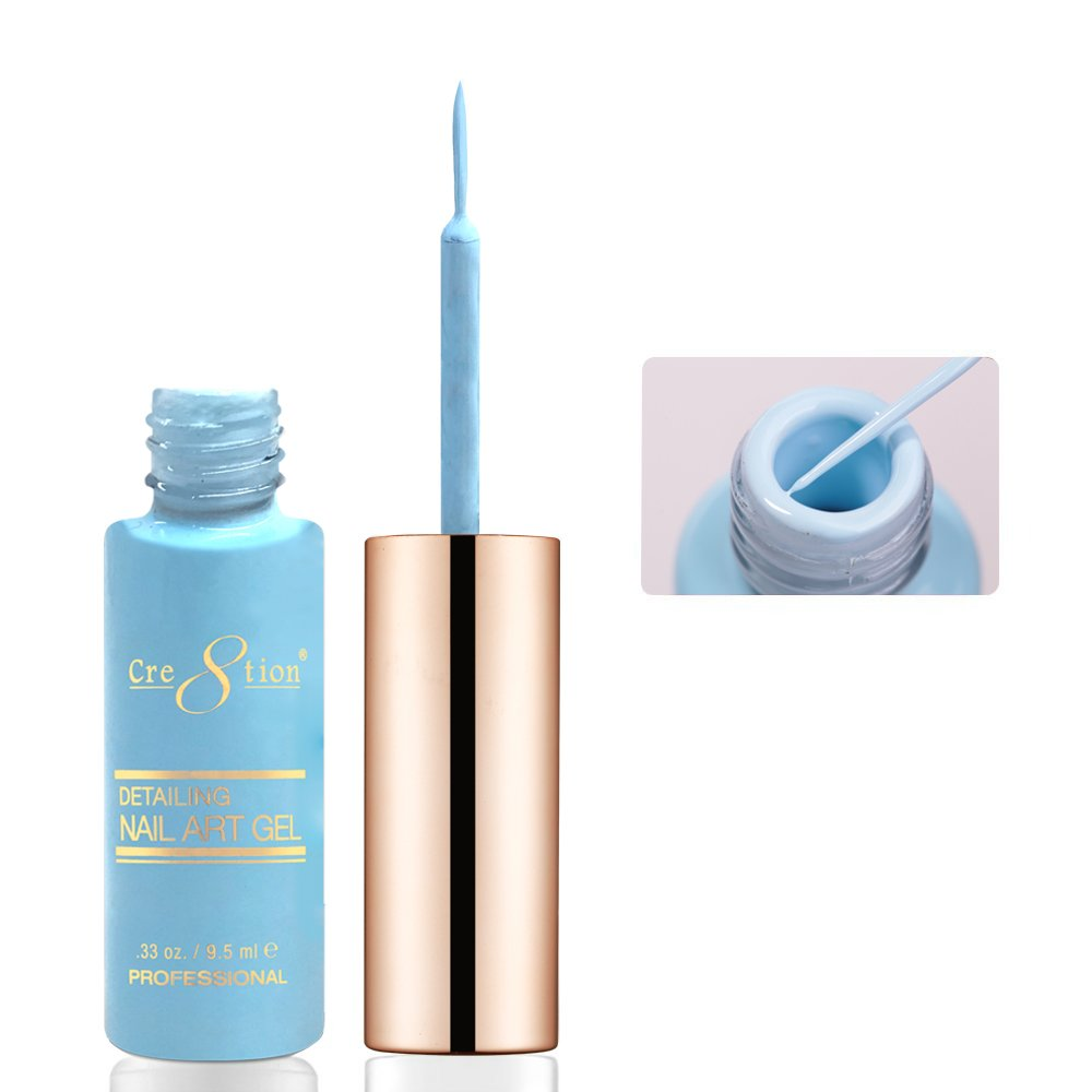 Cre8tion Detailing Nail Art Gel - Pastel Collection (18 Colors)