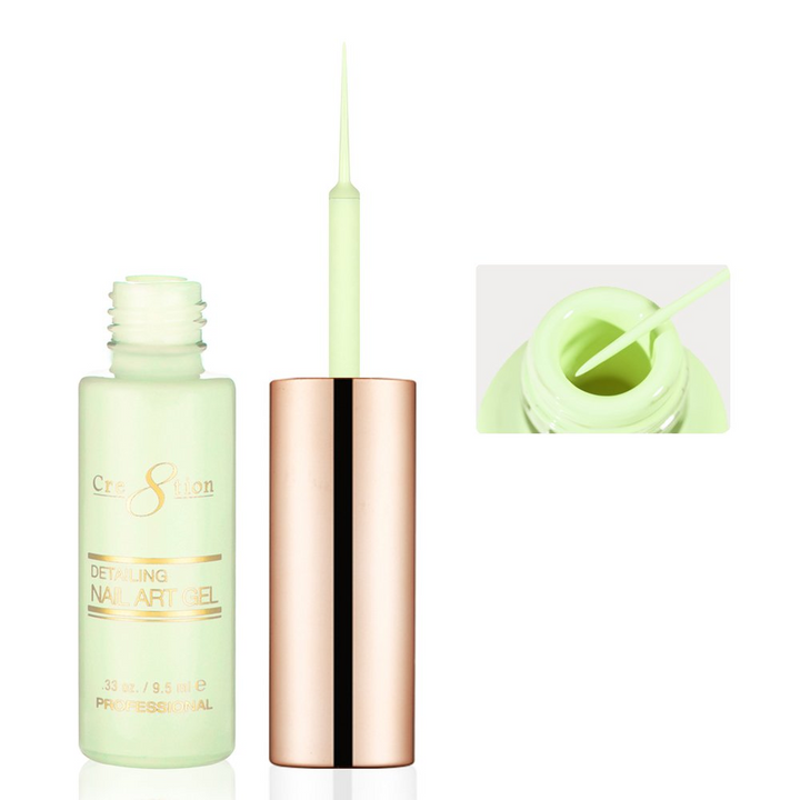 Cre8tion Detailing Nail Art Gel - Pastel Collection (18 Colors)