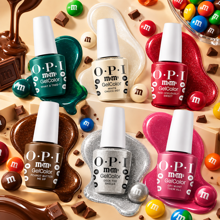 OPI x M&M's Intelli Gel Polish Sweeten Your Mani Collection | Gel Kit #2 (6 Pieces)