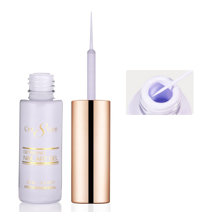 Cre8tion Detailing Nail Art Gel - Pastel Collection (18 Colors)