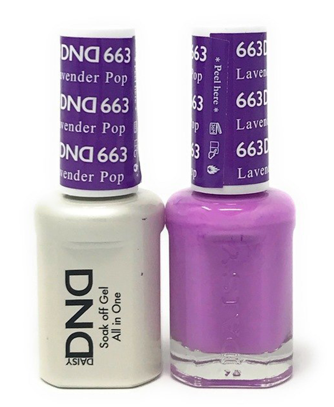 Lavender Pop #663 - Daisy DND Matching Gel Duo Set