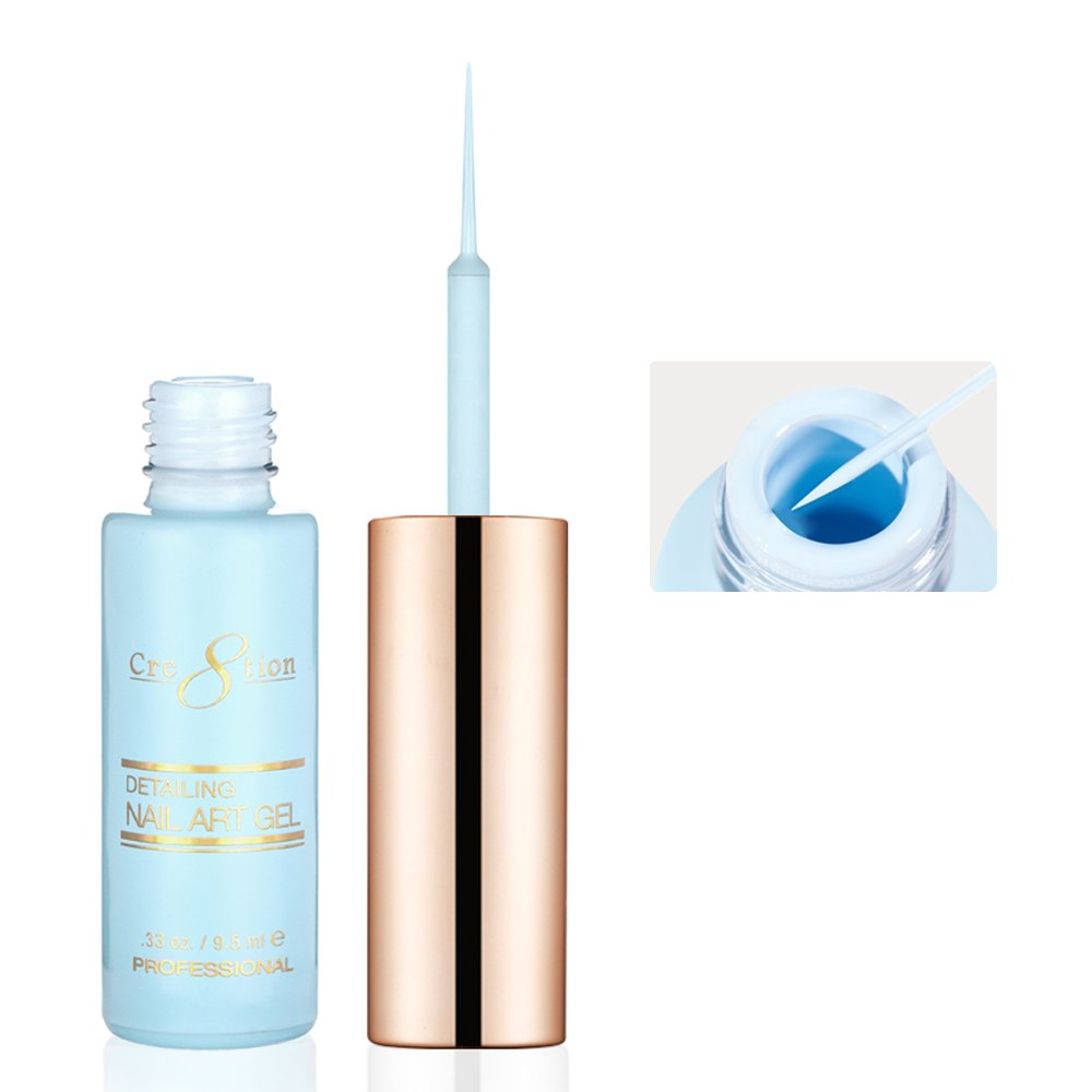 Cre8tion Detailing Nail Art Gel - Pastel Collection (18 Colors)