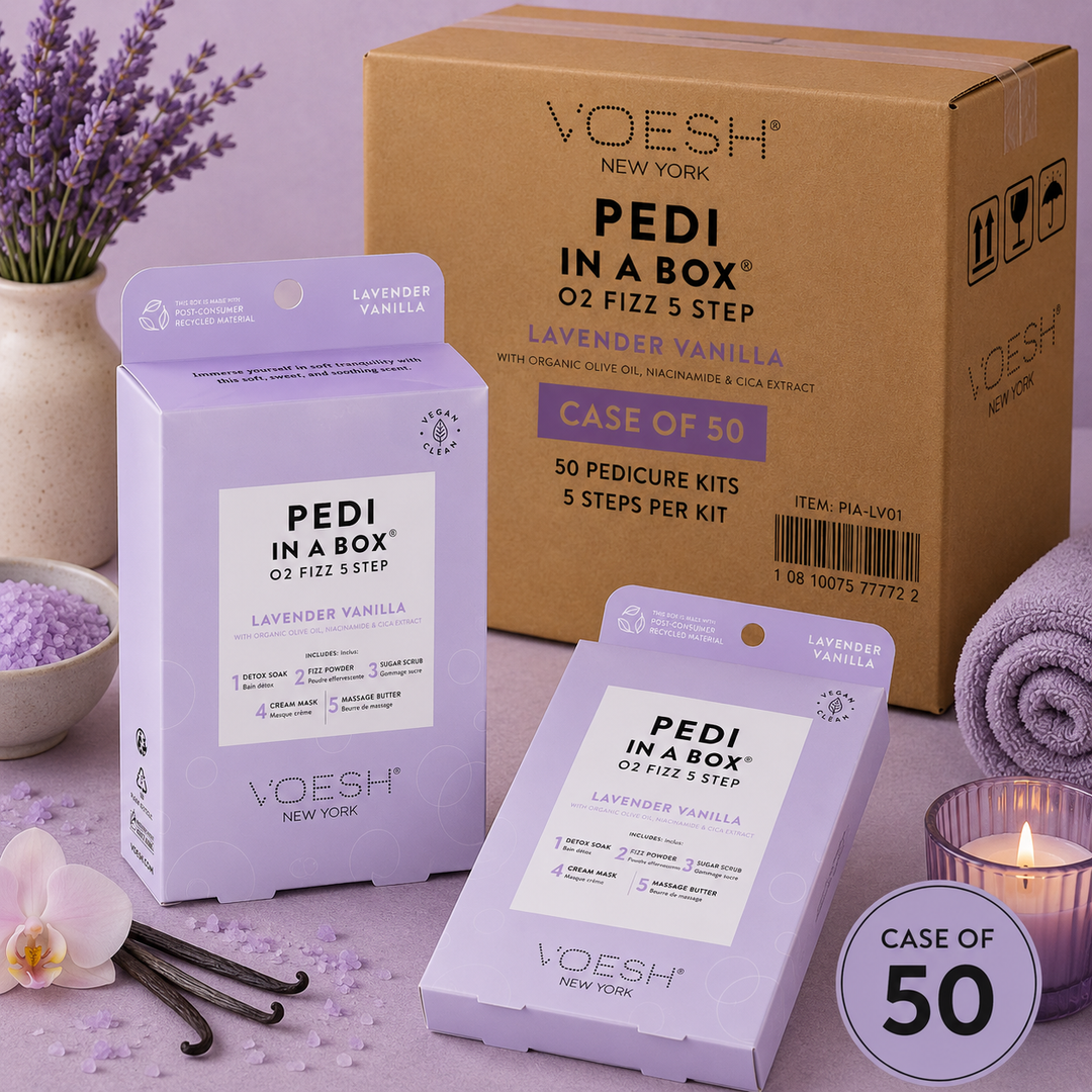 Voesh Pedi in a Box 5 Step | Disposable Spa Pedicure Kit