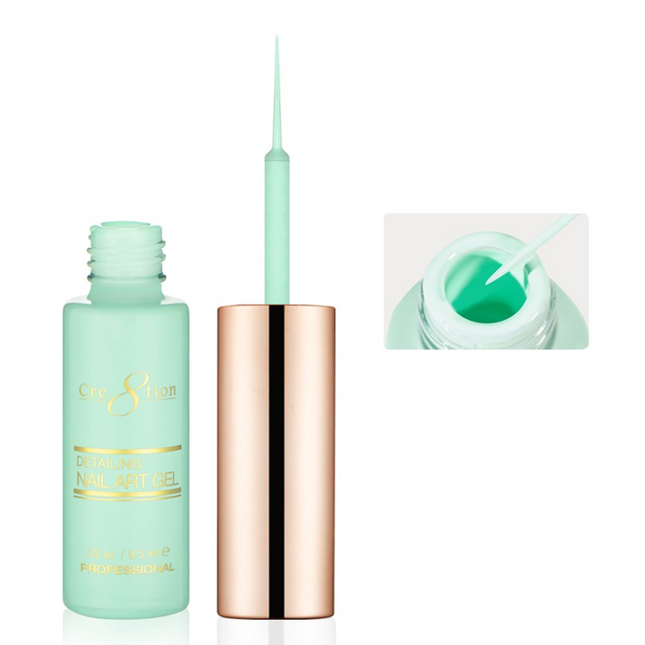 Cre8tion Detailing Nail Art Gel - Pastel Collection (18 Colors)