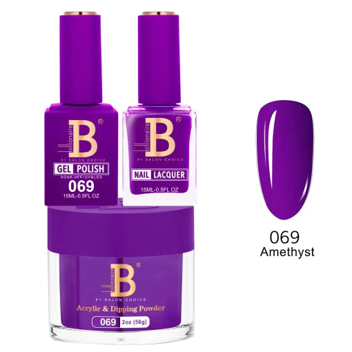 Billionaire Trio Matching Set - Imperial Collection - Amethyst (069)