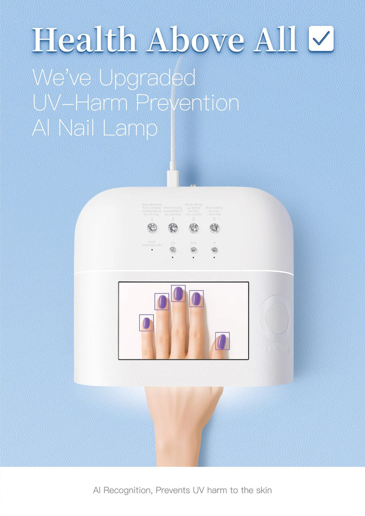 O NAIL AI UV Lamp – ONAIL Smart LED Nail Lamp with 109 LEDs & Battery Option