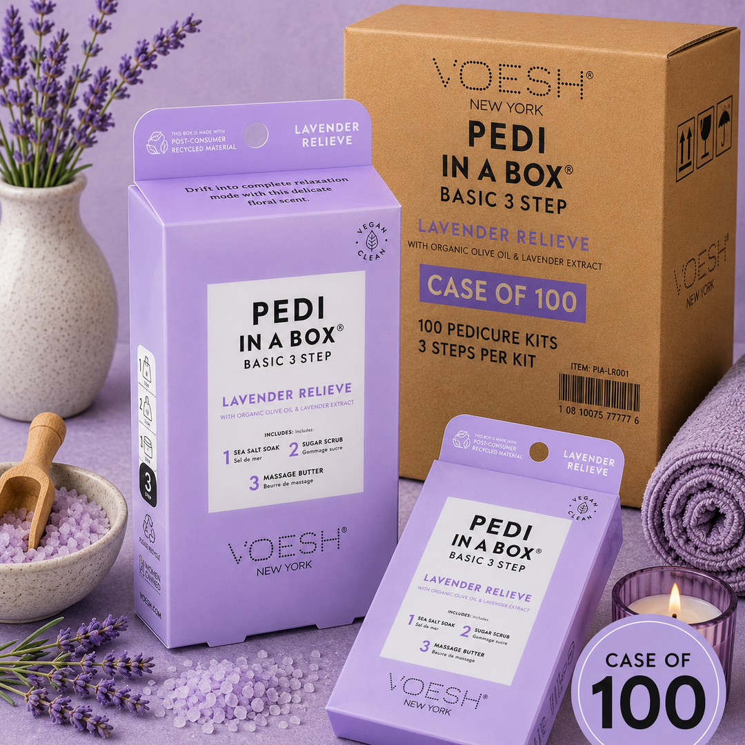 Voesh Pedi in a Box 3 Step | Disposable Spa Pedicure Kit