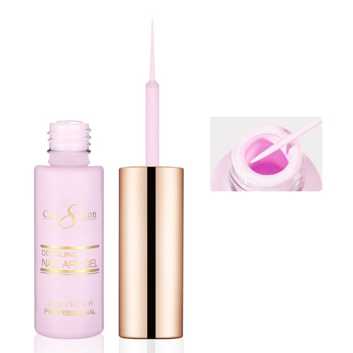 Cre8tion Detailing Nail Art Gel - Pastel Collection (18 Colors)