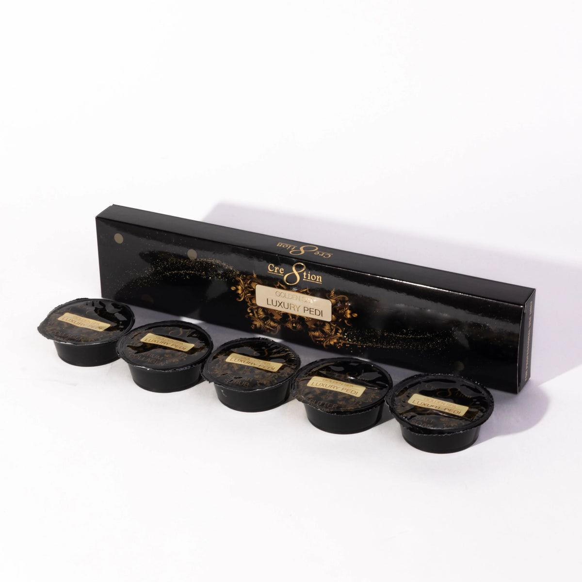 Cre8tion Luxury Golden Pedicure Spa 5-in-1 Pedicure Kit