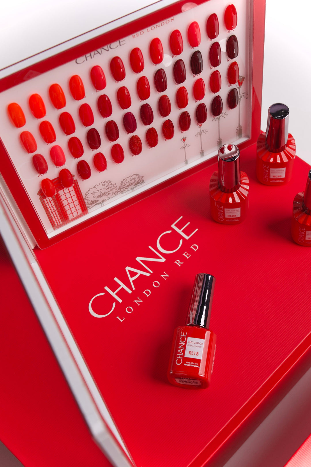 Cre8tion Chance "Red London" Gel Full Kit 48 Colors