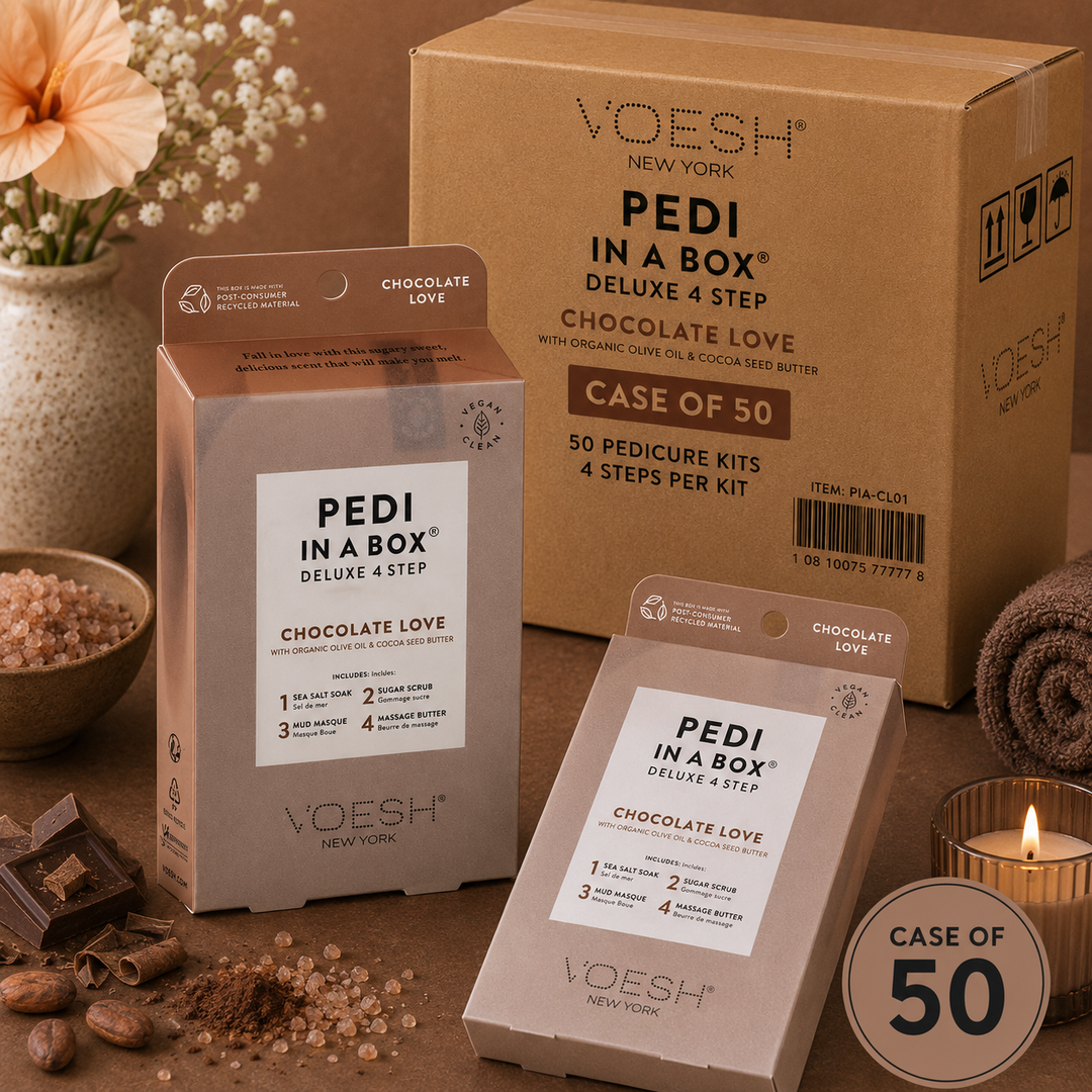 Voesh Pedi in a Box 4 Step | Disposable Spa Pedicure Kit