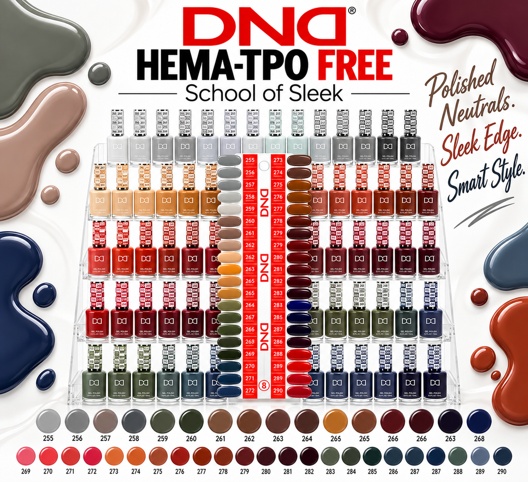 DND HEMA & TPO FREE Gel and Polish Duo Part 8 36pc Bundle - School of Sleek #255-290